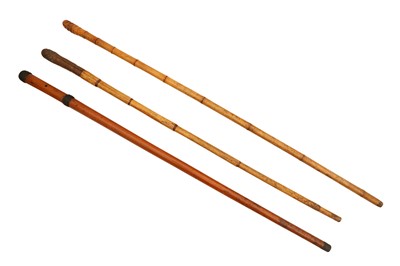 Lot 141 - A GROUP OF TWO SWORD STICKS AND A HORSE MEASURING STICK