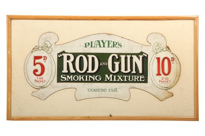 Lot 347 - PLAYER'S CIGARETTES SHOWCARDS: ROD & GUN TOBACCO