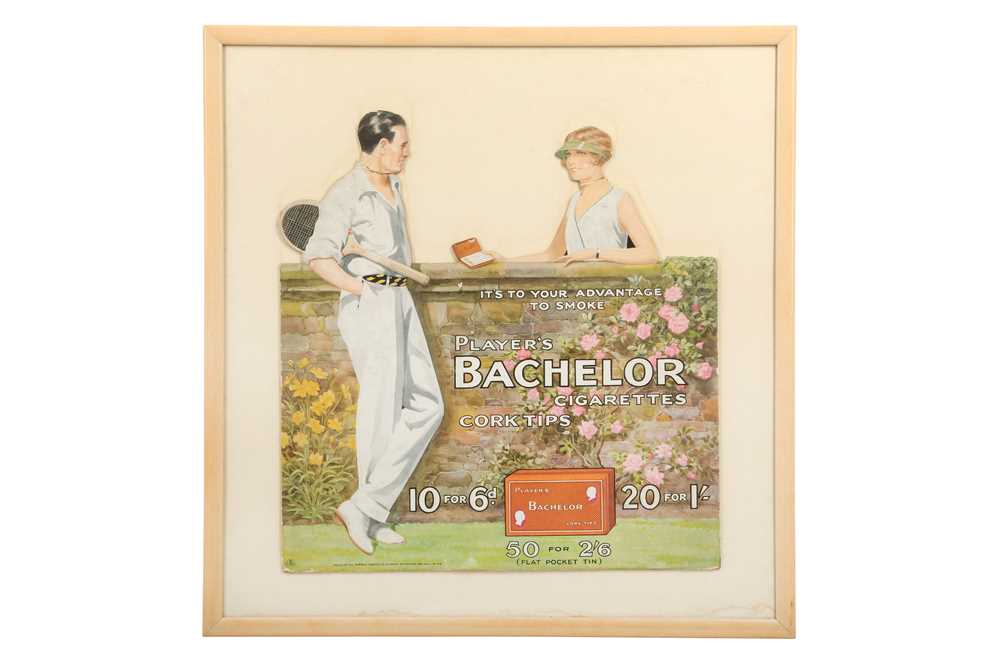 Lot 337 - PLAYER'S CIGARETTES SHOWCARDS: BACHELOR CIGARETTES