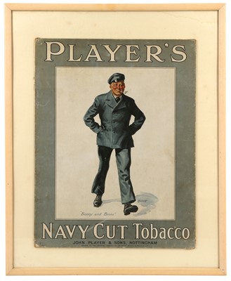 Lot 333 - PLAYER'S CIGARETTES SHOWCARDS: NAVY CUT TOBACCO