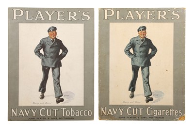 Lot 342 - PLAYER'S CIGARETTES SHOWCARDS: NAVY CUT CIGARETTES