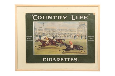 Lot 338 - PLAYER'S CIGARETTES SHOWCARDS: COUNTRY LIFE TOBACCO