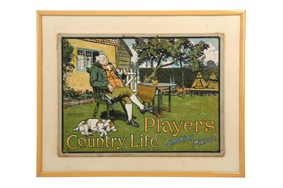 Lot 349 - PLAYER'S CIGARETTES SHOWCARDS: COUNTRY LIFE TOBACCO