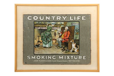 Lot 349 - PLAYER'S CIGARETTES SHOWCARDS: COUNTRY LIFE TOBACCO