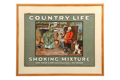 Lot 349 - PLAYER'S CIGARETTES SHOWCARDS: COUNTRY LIFE TOBACCO