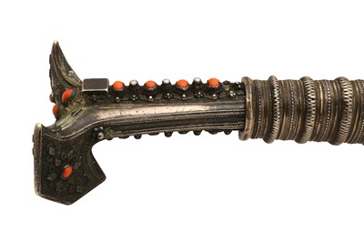 Lot 132 - A YATAGAN SWORD