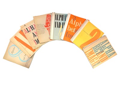 Lot 300 - Typography & Graphic Design: Alphabet and Image,1946-52