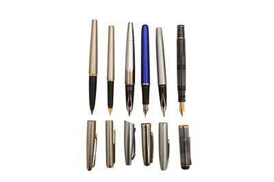 Lot 100 - A GROUP OF FOUNTAIN PENS