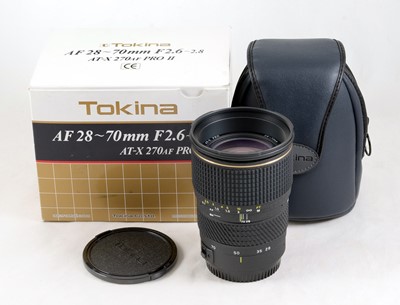 Lot 385 - Tokina 28-70mm f2.6-2.8 AT-X Pro AF Lens, Canon EOS Fit.