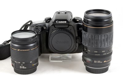 Lot 189 - A Canon EOS 30 Film Camera Outfit.