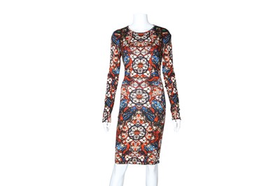 Lot 35 - Alexander McQueen Stained Glass Print Dress - Size 40