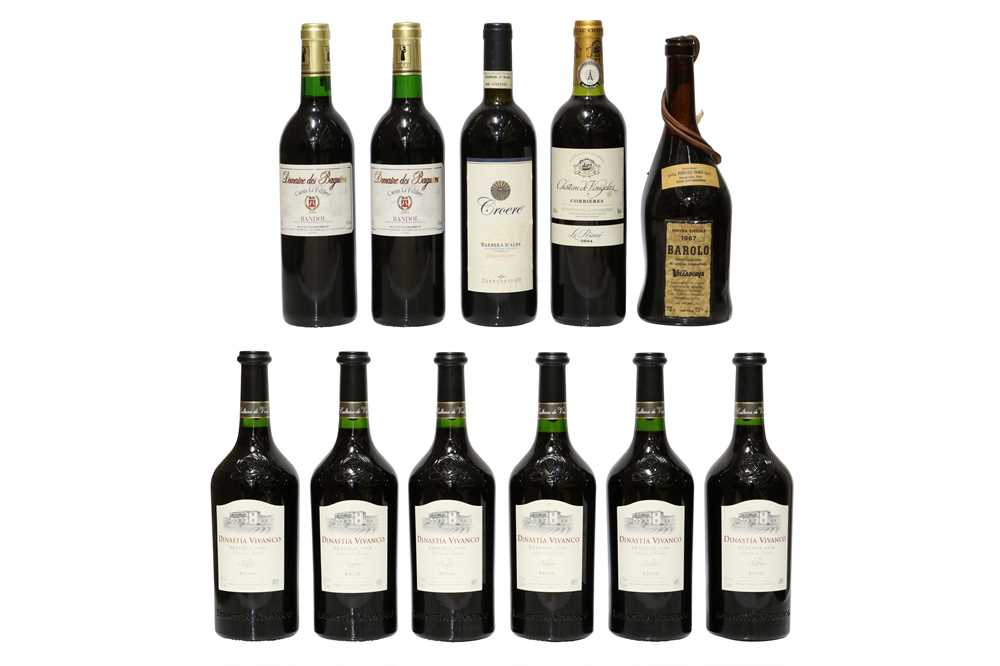 Lot 199 A Mixed Case of Red Wine Barolo, Cantine