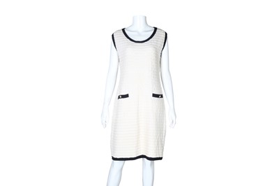 Lot 448 - Chanel Cream Knit CC Sailor Dress