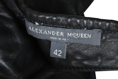 Lot 541 - Alexander McQueen Black Leather Bra - Size 42