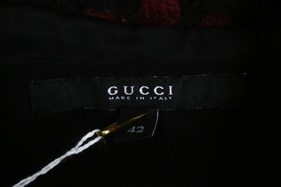 Lot 11 - Gucci Black Wool Puff Sleeve Dress - Size 42