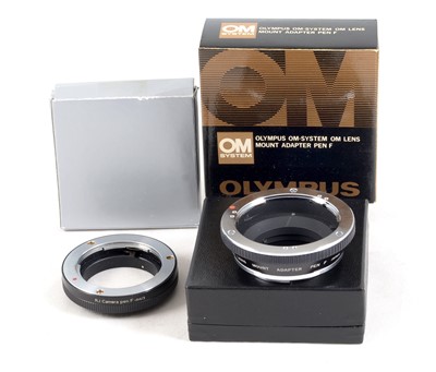 Lot 283 - Two Adapters for Olympus Pen F Cameras & Lenses.