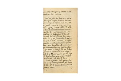 Lot 68 - L'ALCORAN DE MAHOMET: THE THIRD WESTERN TRANSLATION OF THE QUR'AN