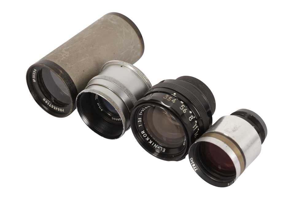 Lot 234 - A Selection of Enlarging and Projection Optics including a Cooke Kinetal Optical Block