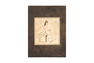 Lot 58 - FIVE ARCHAISTIC-STYLE TINTED DRAWINGS OF ANCIENT PERSIAN KINGS