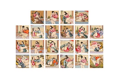 Lot 244 - A PERSIAN ILLUSTRATED ALBUM OF OBSCENITY AND EROTIC SCENES