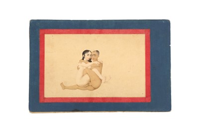 Lot 242 - TWO ILLUSTRATED EROTIC ALBUM PAGES