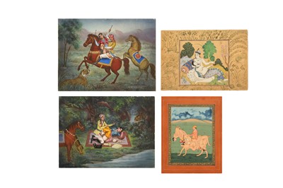 Lot 246 - FOUR INDIAN EROTIC PAINTINGS