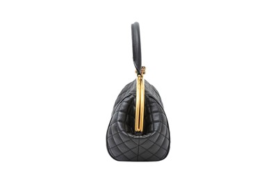 Lot 394 - Chanel Black Paris In Rome Colosseum Lock Bowling Bag