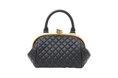 Lot 394 - Chanel Black Paris In Rome Colosseum Lock Bowling Bag
