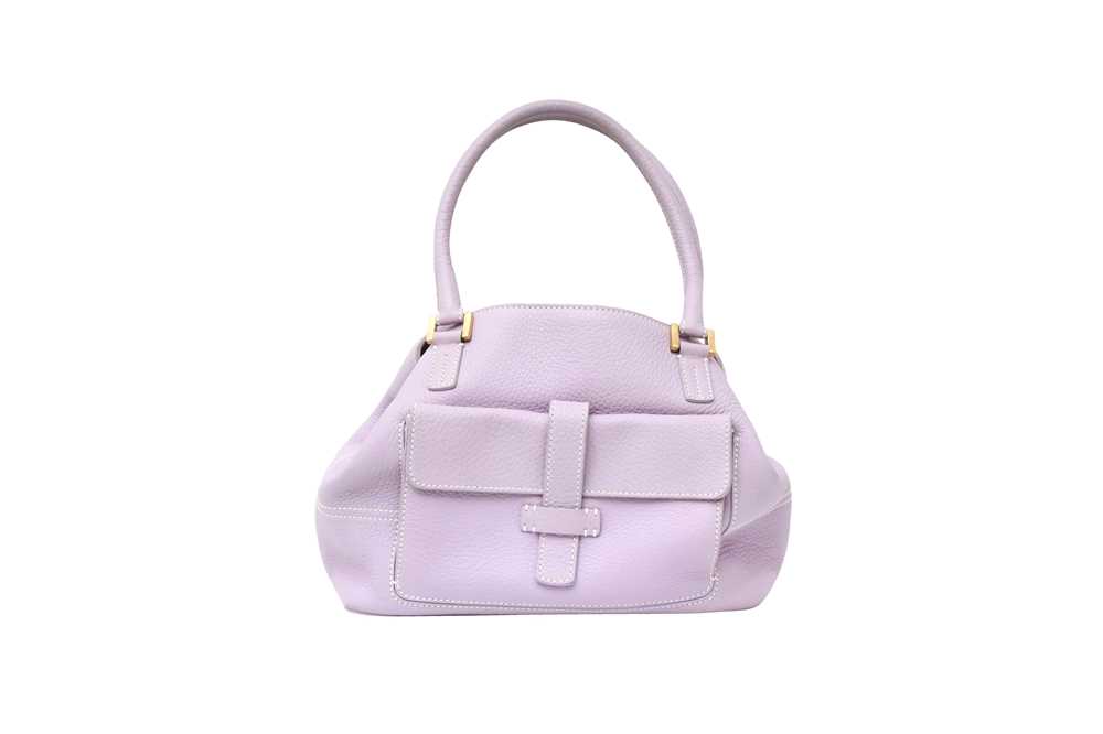 Lot 90 - Loro Piana Lilac Globe Shoulder Tote