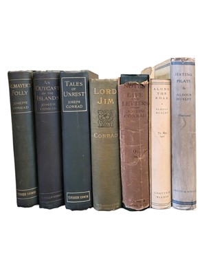 Lot 228 - Conrad & Huxley, Lord Jim and others, first editions.