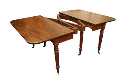 Lot 170 - A REGENCY MAHOGANY CONCERTINA EXTENDING DINING TABLE