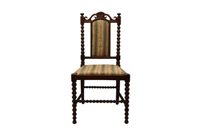 Lot 184 - A LATE VICTORIAN WALNUT CHILD'S CHAIR