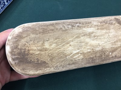 Lot 686 - A CHINESE BLUE AND WHITE PEN BOX FOR THE ISLAMIC MARKET