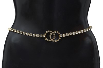 Lot 348 - Chanel Crystal CC 'Barbie' Belt