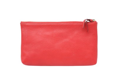 Lot 21 - Gucci Red Logo Swing Flat Pouch