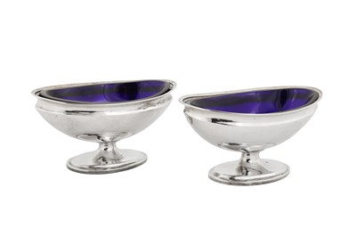 Lot 189 - A pair of early 20th century Chinese Export silver salts, Beijing (Peking) circa 1920 by Bao Xiang