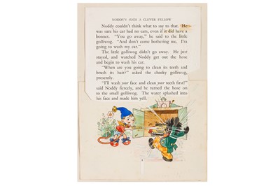 Lot 302 - Beek. Original artwork from Noddy goes to School.[1952]