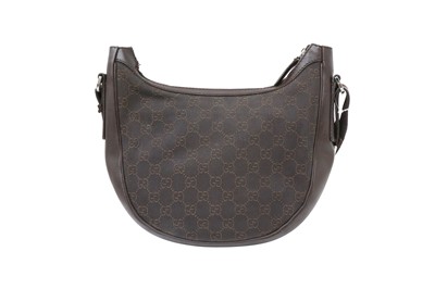 Lot 219 - Gucci Brown GG Croissant Crossbody Bag
