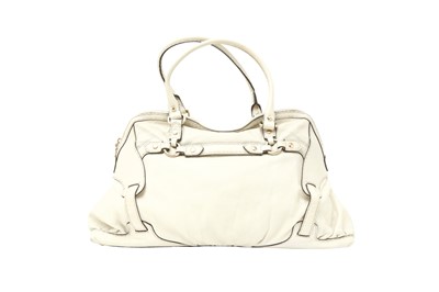 Lot 302 - Gucci Ivory Horsebit Nail Dome Boston Bag