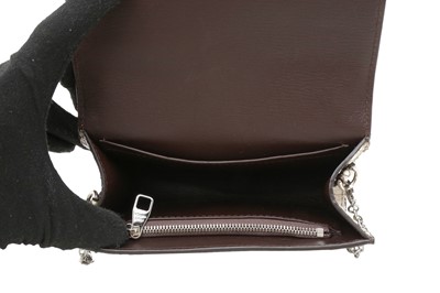 Lot 235 - λ Louis Vuitton Natural Python Chain Clutch Louise PM