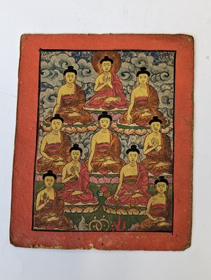 Lot 368 - A SMALL GROUP OF BUDDHIST PAINTINGS