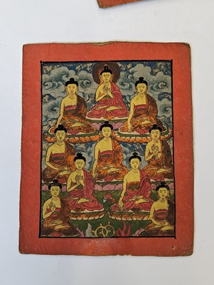 Lot 368 - A SMALL GROUP OF BUDDHIST PAINTINGS