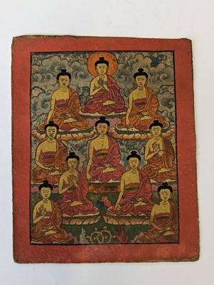 Lot 368 - A SMALL GROUP OF BUDDHIST PAINTINGS