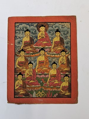 Lot 368 - A SMALL GROUP OF BUDDHIST PAINTINGS