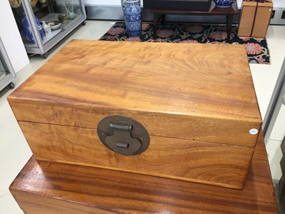 Lot 199 - A CHINESE CAMPHOR WOOD CHEST