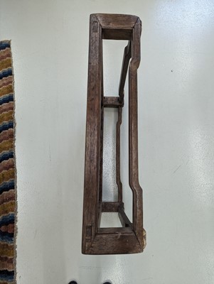 Lot 565 - A CHINESE WOOD FOOTREST