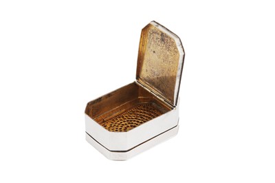 Lot 23 - A large George III sterling silver nutmeg grater, London 1794 by Thomas Phipps and Edward Robinson