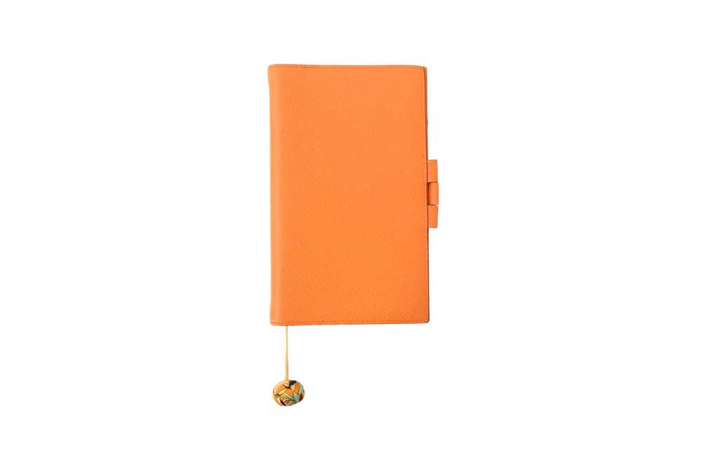 Lot 191 - Hermes Orange Courchevel Agenda Cover