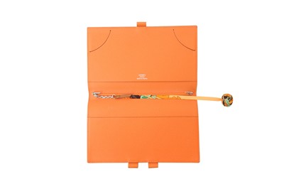 Lot 191 - Hermes Orange Courchevel Agenda Cover