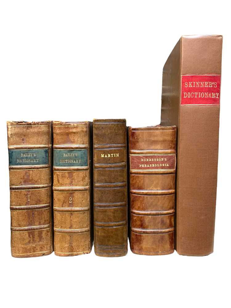 Lot 182 - Dictionaries.-